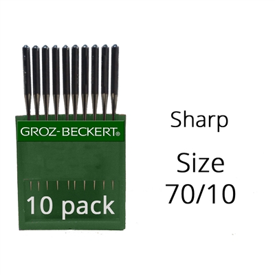 Groz-Beckert 70/10R Sharp Large Eye Needles - SPSI Inc.